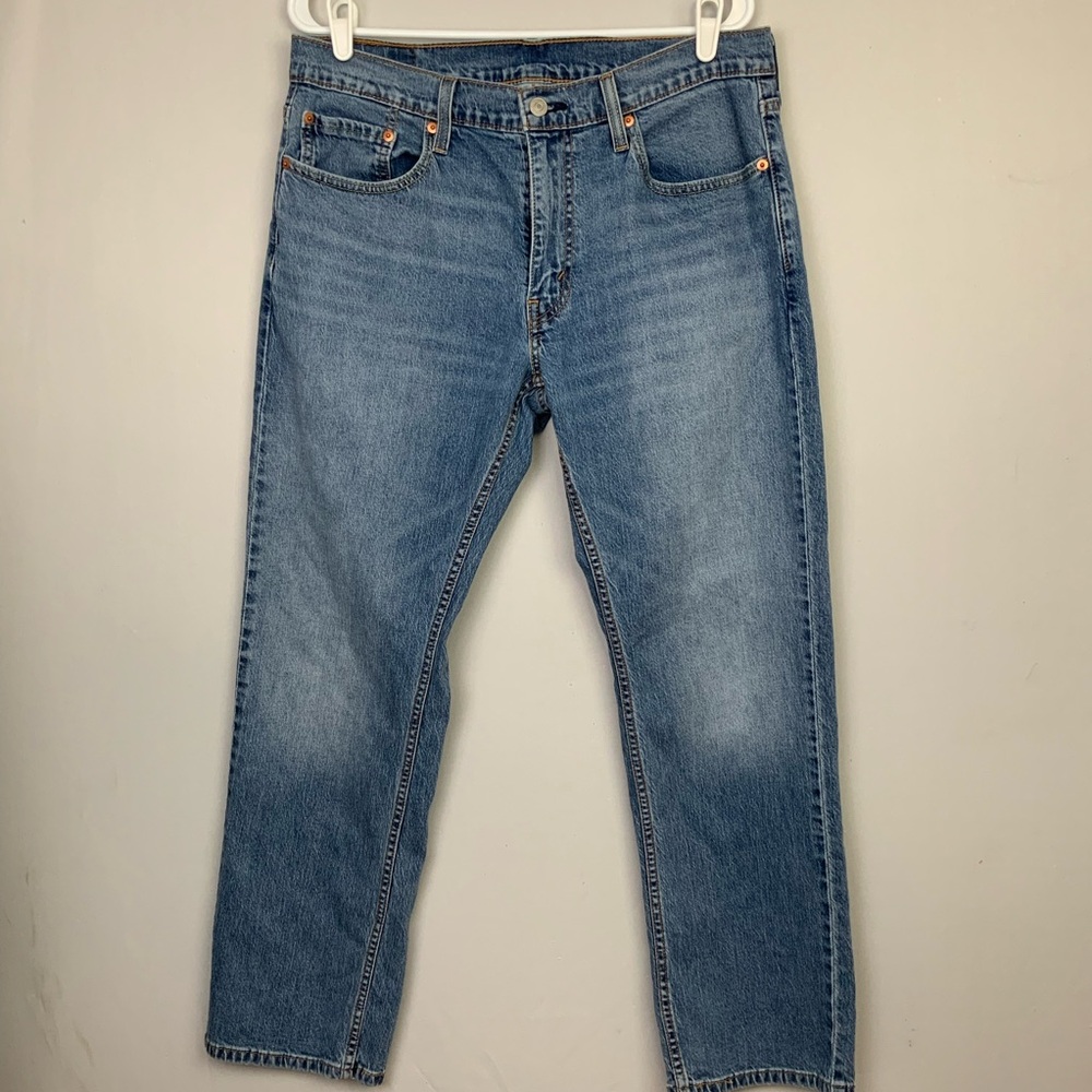 Levis 559 Mens Sz 33x30 (34x29) Blue Relaxed Straight Leg Denim Jeans Faded